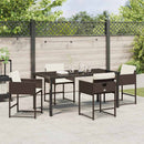 Have Spisebordssæt 5 pcs Brun polyrattan