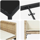 Have Spisebordssæt 5 pcs Beige polyrattan
