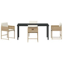 Have Spisebordssæt 5 pcs Beige polyrattan