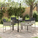 Have Spisebordssæt 5 pcs Lysegrå polyrattan
