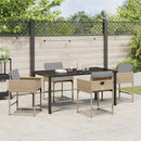 Have Spisebordssæt 5 pcs Beige polyrattan