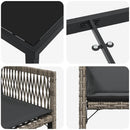 Have Spisebordssæt 5 pcs Grå polyrattan