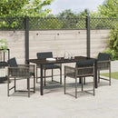 Have Spisebordssæt 5 pcs Grå polyrattan