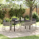 Have Spisebordssæt 5 pcs Lysegrå polyrattan