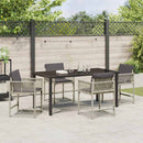 Have Spisebordssæt 5 pcs Lysegrå polyrattan