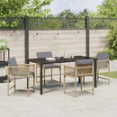 Have Spisebordssæt 5 pcs Beige polyrattan