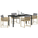 Have Spisebordssæt 5 pcs Beige polyrattan
