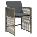 Have Spisebordssæt 5 pcs Grå polyrattan