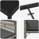 Have Spisebordssæt 5 pcs Grå polyrattan