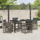 Have Spisebordssæt 5 pcs Grå polyrattan
