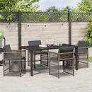 Have Spisebordssæt 5 pcs Grå polyrattan