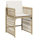 Have Spisebordssæt 5 pcs Beige polyrattan