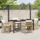 Have Spisebordssæt 5 pcs Beige polyrattan