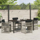 Have Spisebordssæt 5 pcs Lysegrå polyrattan