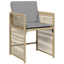 Have Spisebordssæt 5 pcs Beige polyrattan