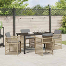 Have Spisebordssæt 5 pcs Beige polyrattan
