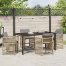 Have Spisebordssæt 5 pcs Beige polyrattan