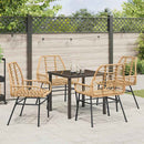 Have Spisebordssæt 5 pcs Brun polyrattan