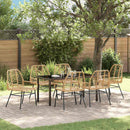 Have Spisebordssæt 7 pcs Brun polyrattan