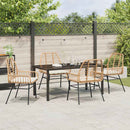 Have Spisebordssæt 5 pcs Brun polyrattan
