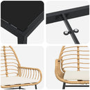 Have Spisebordssæt 7 pcs Brun polyrattan