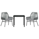 Have Spisebordssæt med pude 3 pcs Grå polyrattan
