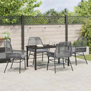 Have Spisebordssæt med pude 5 pcs Grå polyrattan