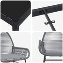 Have Spisebordssæt med pude 7 pcs Grå polyrattan