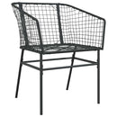 Have Spisebordssæt 5 pcs Sort polyrattan