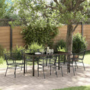 Have Spisebordssæt 7 pcs Sort polyrattan