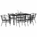 Have Spisebordssæt 7 pcs Sort polyrattan