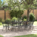 Have Spisebordssæt 9 pcs Sort polyrattan