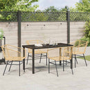 Have Spisebordssæt 5 pcs Brun polyrattan