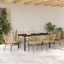 Have Spisebordssæt 7 pcs Brun polyrattan