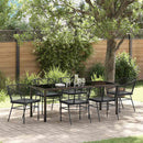 Have Spisebordssæt 7 pcs Sort polyrattan
