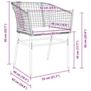 Have Spisebordssæt 9 pcs Sort polyrattan