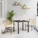 Have Spisebordssæt 3 pcs Brun polyrattan
