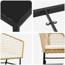 Have Spisebordssæt 5 pcs Brun polyrattan