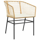 Have Spisebordssæt 9 pcs Brun polyrattan
