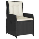Have Spisebordssæt 5 pcs Sort polyrattan