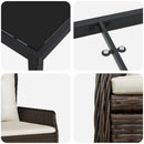 Have Spisebordssæt 5 pcs Brun polyrattan