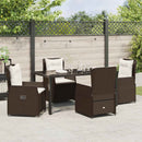 Have Spisebordssæt 5 pcs Brun polyrattan