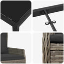Have Spisebordssæt 5 pcs Grå polyrattan