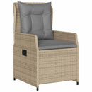 Have Spisebordssæt 9 pcs Beige og lys grå polyrattan