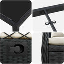 Have Spisebordssæt 9 pcs Sort polyrattan