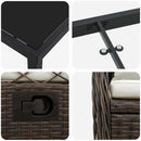 Have Spisebordssæt 5 pcs Brun polyrattan