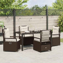 Have Spisebordssæt 5 pcs Brun polyrattan