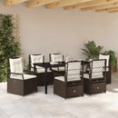 Have Spisebordssæt 7 pcs Brun polyrattan