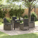 Have Spisebordssæt 5 pcs Grå polyrattan