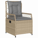 Have Spisebordssæt 5 pcs Beige og lys grå polyrattan